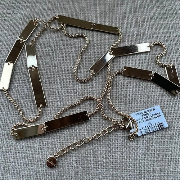 ALFANI Women Necklace Gold Tone Fashion Tablet LNG STN NK TOWER Jewelry - Picture 11 of 11